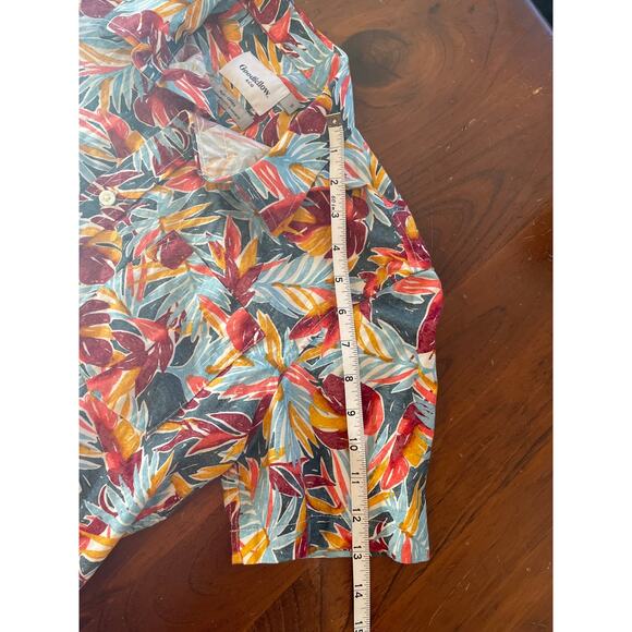 Goodfellow & Co Small Mens Button Up Shirt All Cotton Slim Fit Short Sleeve Polo - Picture 8 of 9